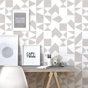 Imagem de Estêncil geométrico de 60 cm para paredes, pintura grande, modelo grande, reutilizável, decoração de piso mandala, molduras, móveis, sementes, padrões de nicho, azulejo, casa de vegetais