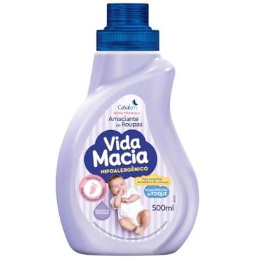 Imagem de Amaciante de Roupa Infantil Bebê Vida Macia Casa Km (500 Ml, Glicerina & Amêndoas)