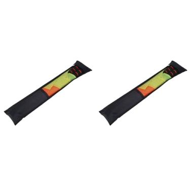 Imagem de Bandeiras de referência de futebol, bandeiras de árbitro de futebol atlético, 2 peças, bandeira de árbitro com bolsa de armazenamento para jogos esportivos, futebol, hóquei, treinamento, acessórios de