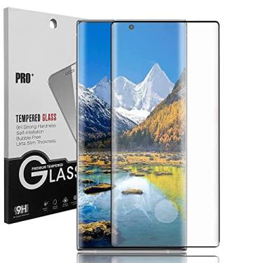 Imagem de Eaglecell - Para Samsung Galaxy S22 Ultra 6,8 polegadas (SM-S908) - Protetor de tela de vidro temperado desbloqueável com curva 3D - Preto