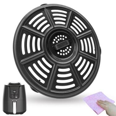 Imagem de QLRGNE Prato de fritadeira a ar de 5,5 litros para fritadeiras a ar Ninja AF161 Max XL 5,5 QT, frigideira a ar atualizada, grelha, bandeja para inserção de grelha, prateleira de grade para fritadeira