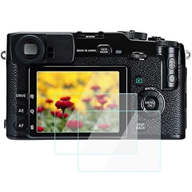 Imagem de WH1916 Protetor de tela 4000D compatível com Canon 4000D, compatível com Fujifilm X-Pro1, Mini EVO, antiarranhões, antibolhas, antipoeira, vidro temperado 9H (pacote com 3)