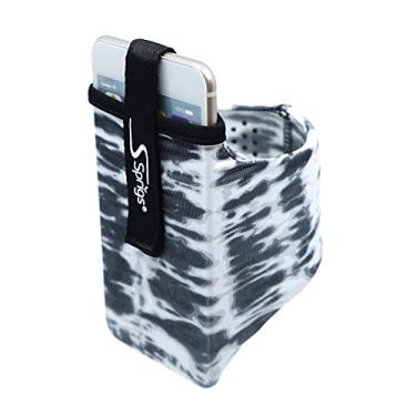 Imagem de Mangas de braço de telefone Sprigs para iPhone x/8/7/6 Plus, Galaxy S7/S6, Google Pixel XL. A braçadeira de corrida mais leve e confortável, estica para caber em todos os telefones com capa para mulheres e homens, Small, Black Tie Dye
