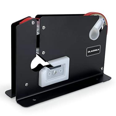 Imagem de Máquina seladora de saco de fita de aço com lâmina de corte, dispensador de metal resistente, ideal para sistema de embalagem de carne moída e selador de pescoço (selador de saco)