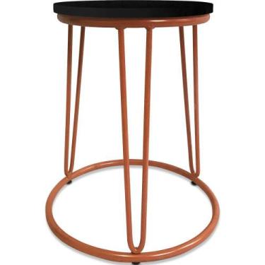 Imagem de Banco Banqueta Baixa Industrial Dinamarca Em Aço Balcão Bar Cozinha Co