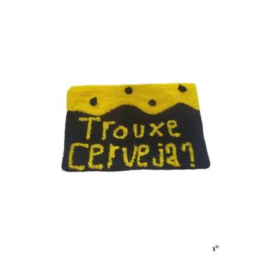 Imagem de kiT 2 Peças   Tapete Frufru  Para Porta Trouxe cerveja fundo cru - VAL