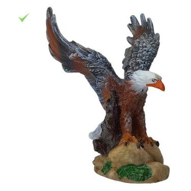 Imagem de Aguia Simbolo De Sabedoria Estatua Decorativa Resina 17,5Cm - Comprece