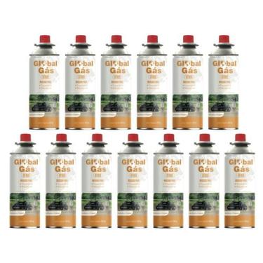 Imagem de Kit 13 refil gás butano para fogareiro camping e maçarico culinário gl