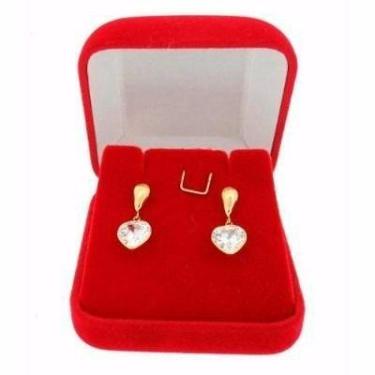 Imagem de Imperdível Brinco Feminino Coração Em Ouro 18k- Certificado - DG Prese