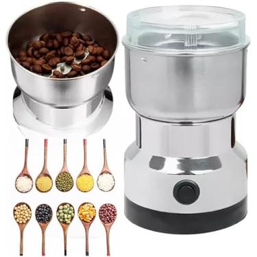 Imagem de Moedor de Grãos Máquina Multifuncional Moinho Elétrico 200w Café e Cereais Triturador De Ervas Máquina De Moagem De Aço Inoxidável Moedor Elétrico De Grãos (110v)