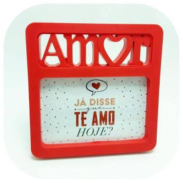 Imagem de Porta retrato amor frase namorados - L & T