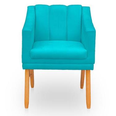 Imagem de Poltrona Cadeira para Sala Confortável e Moderna Mila Suede - BelarSto