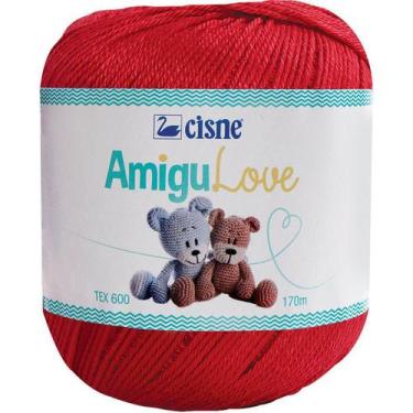 Imagem de Linha Para Croche Amigulove 47 100G Vermelho - Planeta Brinquedos