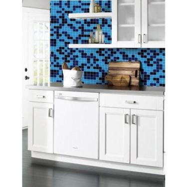 Imagem de Papel de Parede Pastilhas Vinil Lavável Cozinha Banheiro Sala Lavabo  