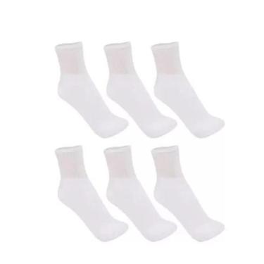 Imagem de Kit Meia Trifil Cano Médio 6 Pares Masculino T08720, Branco, 35/38