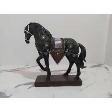 Imagem de imagem Cavalo Estatueta 27 cm em Resina decoração - acaryart, preto e 