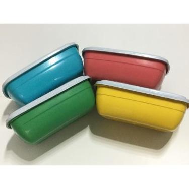 Imagem de 10 potes Plásticos 300 ml práticos e organizadores para microondas - c