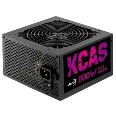 Imagem de Fonte Gamer ATX KCAS 800W 80 PLUS Bronze APFC Aerocool