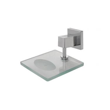 Imagem de Saboneteira Luxo Grécia Polida Com Vidro Incolor - Montelar Acabamento