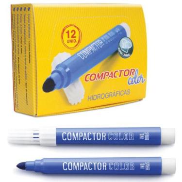 Imagem de Pincel marcador compactor color avulso azul cx com 12 - GNA