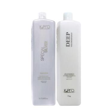 Imagem de Kit K.Pro Profissional Special Silver Ph 5.5 a 6.5 Shampoo L e Deep Tr