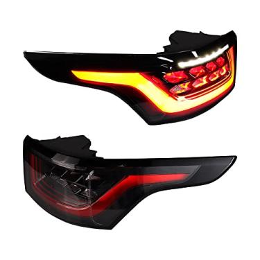 Imagem de Astra Depot Substituição do conjunto de luzes traseiras do lado do motorista e do passageiro para Range Rover Sport 2014-2018 LR043974 LR043976, 2 peças lado esquerdo + direito - lente fumê