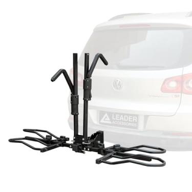 Imagem de TrekTote Suporte de bicicleta plataforma para carro, suporte dobrável para 2 bicicletas, suporte de engate para SUV, caminhão, trailer, Ebike Rack para 2 bicicletas, suporte para suporte de bicicleta