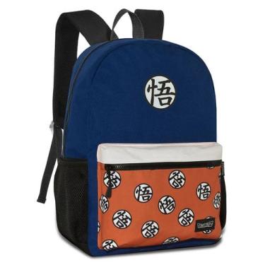 Imagem de Mochila Escolar Menino Bolsa Original Anime Dragonball Z - Clio, Azul