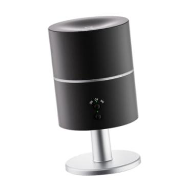 Imagem de Generic Difusor de Óleos Essenciais Umidificador de Névoa Iluminação Fria e Quente Umidificador de Mesa Portátil Umidificador de Ar para Sala de Estar, Preto