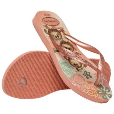 Imagem de Chinelo Havaianas Kids Slim Princess Coleçao 2024, Rosa clay, 31/32