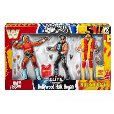 Imagem de WWE Elite Collection Hulkamania 40th Anniversary Action Figure Set - 3 Pack