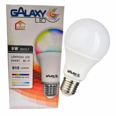 Imagem de Lâmpada Inteligente Smart LED E27 9w RGB Wifi Alexa Google - Galaxy Le