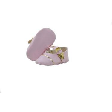 Imagem de Sapatilha de Bebê Feminina Verniz Rosa Bebê - Bicho de Pé Baby, Rosa, 