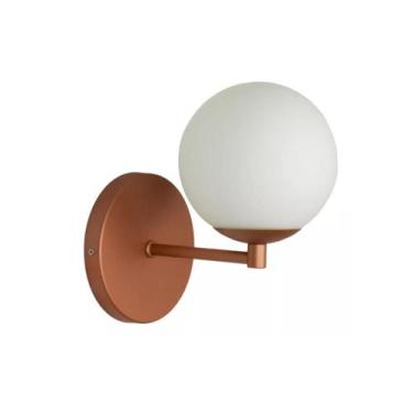 Imagem de Arandela Parede Luminaria Jabuti Globo Sala Cama Cobre Fosco - JABUTIC