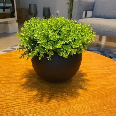 Imagem de Arranjo Artificial Centro de Mesa Completo Vaso Preto - Decore Fácil S