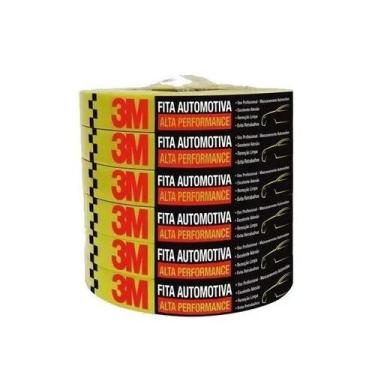 Imagem de Kit 6 Fita Crepe Automotiva 3M 18MM X 40M ALTA Performance