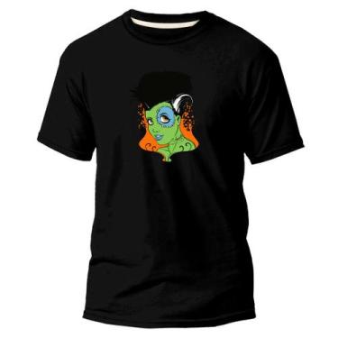 Imagem de  Camiseta Basica Algodão Premium Estampa Digital Zombie - Pavesi, Pret