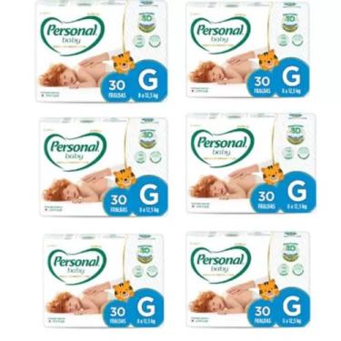Imagem de Fralda Descartavel Personal Premium Mega 6 Pacotes Tamanho G Com 30 Un