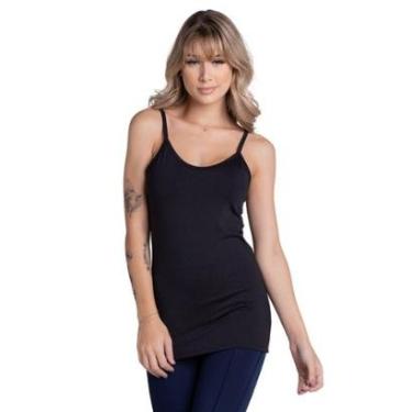 Imagem de Blusa Regata Alça Fina Básica Serra e Mar Modas Roupa Para Academia Treino Moda Fitness-Feminino