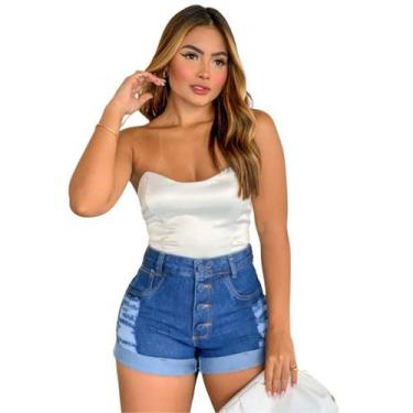 Imagem de Short Jeans Sky Direto - Afrodite, 44, Jeans