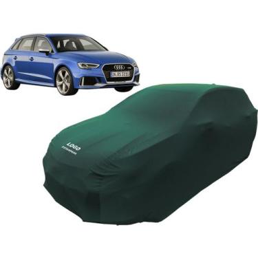 Imagem de Capa Automotiva Audi Rs3 Em Tecido Helanca Lycra Cor Preta - Mz, Verde