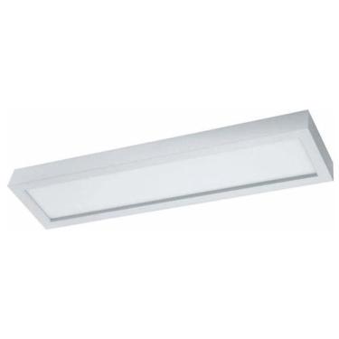 Imagem de Painel de Led Plafon Sobrepor Retangular 124x15cm Branco 36W Bivolt Bl