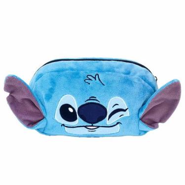 Imagem de Estojo simples escolar pelúcia Stitch Dac