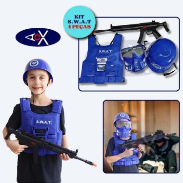 Imagem de Kit Heróis da Vida Real Policial Soldado ou Bombeiro Brinquedo infanti