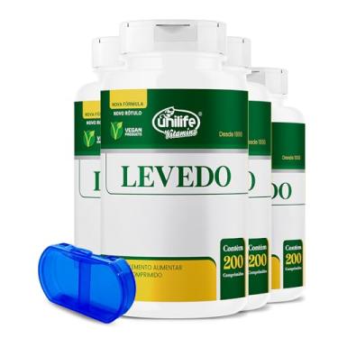 Imagem de Levedo De Cerveja + Complexo B 450mg Unilife 200 Comps 4un + Porta Cápsulas