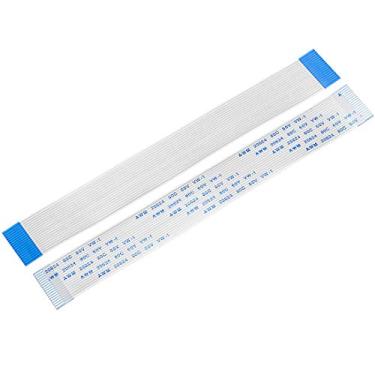 Imagem de uxcell Cabo plano flexível, 150 mm, passo de 1 mm, 18 pinos, FPC FFC, cabo de fita flexível para leitor de DVD de TV LCD, 20 peças (tipo A)