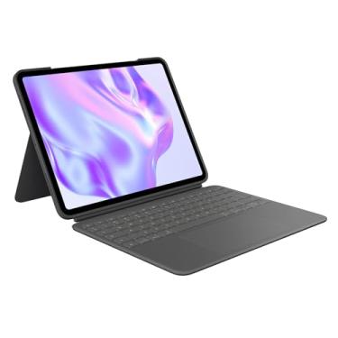 Imagem de Capa com Teclado Logitech Combo Touch iPad Pro 13" (2024), Teclado Retroiluminado Destacável com Suporte,Touchpad Integrado Click-Anywhere e Carregamento via Smart Connector- Grafite