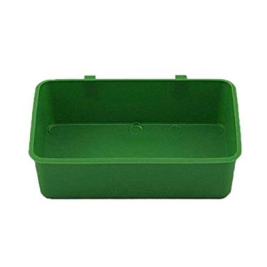 Imagem de Copos de alimentação de sementes de pássaros, tigela suspensa de plástico para aves, papagaio, pombo, periquito, periquito, gaiola de periquito (12 cm)