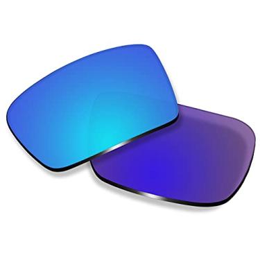 Imagem de Betterun Lentes de reposição polarizadas de policarbonato azul para Oakley Gascan