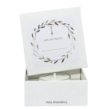 Imagem de Velitah Brasil, 12 Lembrancinhas Meu Batizado Vela Aromática Premium Velitah Brasil